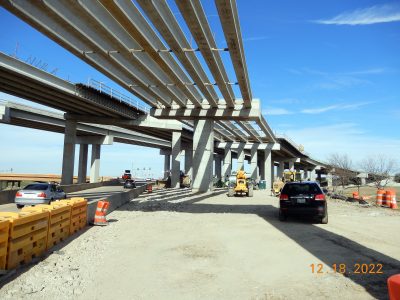 Work at the I-35W/SH 170 interchange