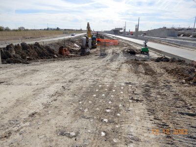 Work on I-35W between SH 170 and Westport Pkwy. 