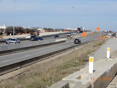 Work on I-35W between SH 170 and Westport Pkwy. 