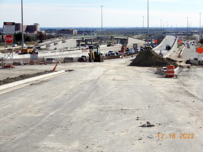 Work on I-35W between N Tarrant Pkwy. and Heritage Trace Pkwy. 