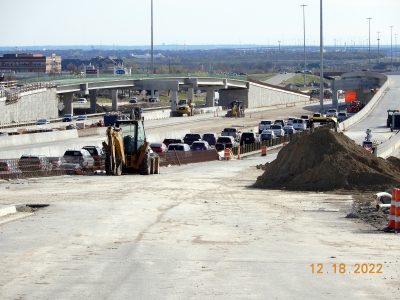 Work on I-35W between N Tarrant Pkwy. and Heritage Trace Pkwy. 