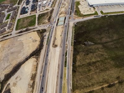 I-35W at Keller Hicks Rd. looking south