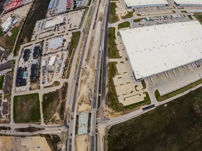 I-35W at Keller Hicks Rd. looking south