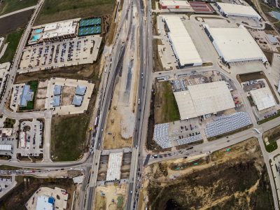 I-35W at Golden Triangle Blvd. looking south