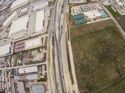 I-35W between Heritage Trace Pkwy. and Golden Triangle Blvd. looking north