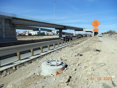 Work on I-35W between N Tarrant Pkwy. and Heritage Trace Pkwy. 