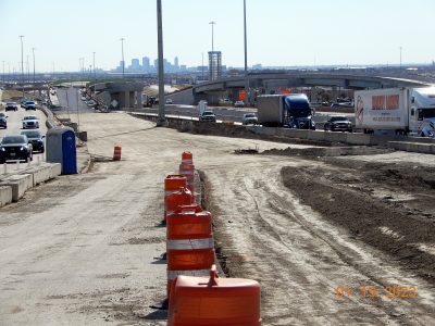 Work on I-35W between N Tarrant Pkwy. and Heritage Trace Pkwy. 