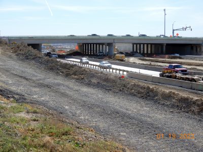 Work on I-35W near Heritage Trace Pkwy. 