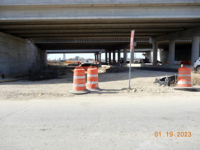 Work on Golden Triangle Blvd. at I-35W