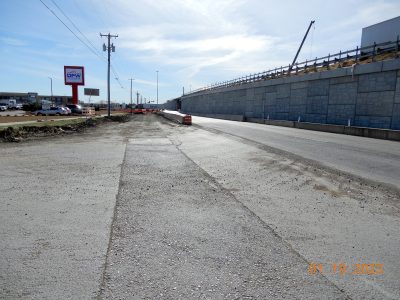 Work near Golden Triangle Blvd. 