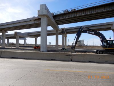 Work at the I-35W/SH 170 interchange