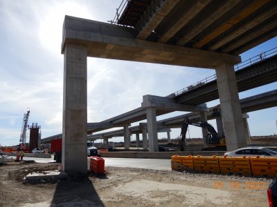 Work at the I-35W/SH 170 interchange