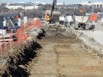 Work on I-35W between SH 170 and Westport Pkwy. 