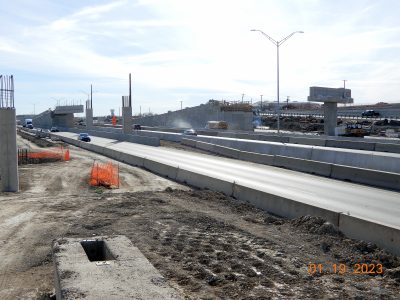 Work on I-35W between SH 170 and Westport Pkwy. 