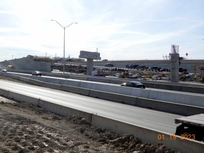 Work on I-35W between SH 170 and Westport Pkwy. 