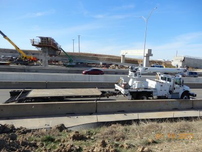 Work on I-35W between SH 170 and Westport Pkwy. 