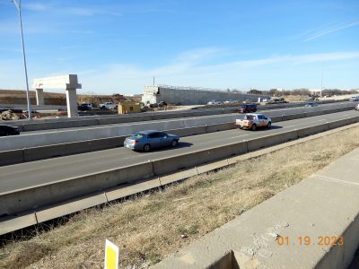 Work on I-35W between SH 170 and Westport Pkwy. 