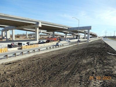 Work at the I-35W/SH 170 interchange
