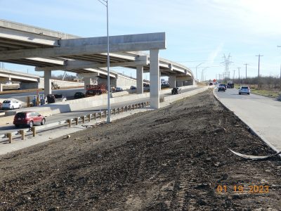 Work at the I-35W/SH 170 interchange