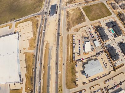I-35W at Keller Hicks Rd. looking north