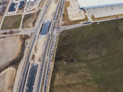 I-35W at Keller Hicks Rd. looking south