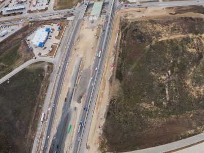 I-35W at Golden Triangle Blvd. looking south