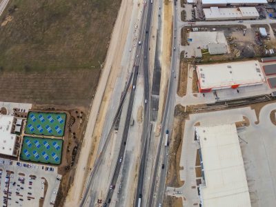 I-35W between Golden Triangle Blvd. and Heritage Trace Pkwy. looking south