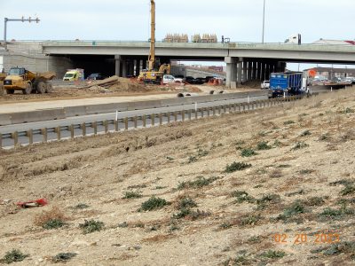 Work on I-35W near Heritage Trace Pkwy. 