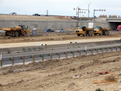Work on I-35W near Heritage Trace Pkwy. 