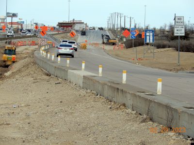 Work on I-35W near Heritage Trace Pkwy. 