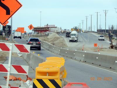 Work on I-35W near Heritage Trace Pkwy. 