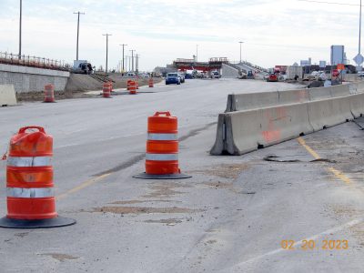 Work near Golden Triangle Blvd. 
