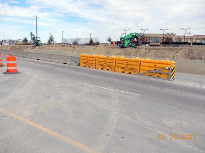 Work near Golden Triangle Blvd. 