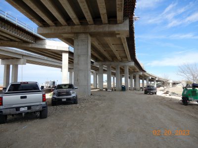 Work at the I-35W/SH 170 interchange