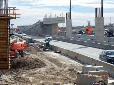 Work on I-35W between SH 170 and Westport Pkwy. 