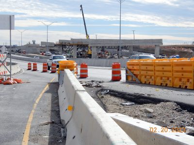 Work on I-35W between SH 170 and Westport Pkwy. 