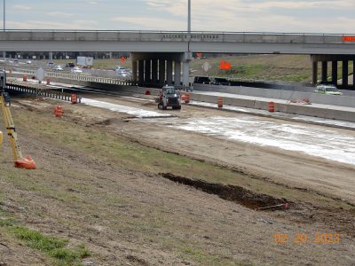 Work on I-35W at Alliance Blvd. 