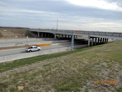Work on I-35W at Alliance Blvd. 