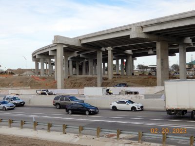 Work at the I-35W/SH 170 interchange