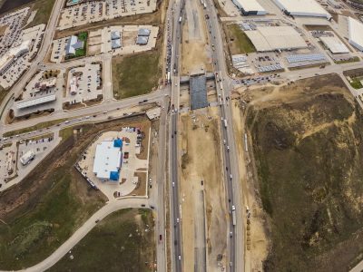 I-35W at Golden Triangle Blvd. looking south