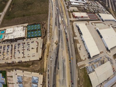 I-35W between Golden Triangle Blvd. and Heritage Trace Pkwy. looking south