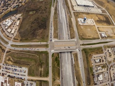 I-35W at N Tarrant Pkwy. looking south