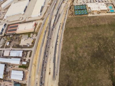 I-35W between Heritage Trace Pkwy. and Golden Triangle Blvd. looking north