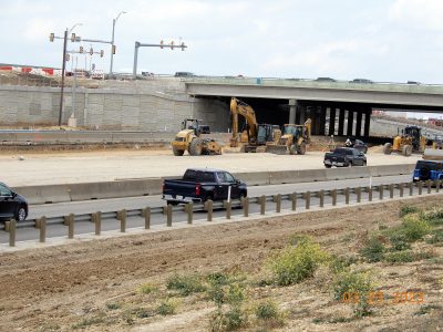Work on I-35W near Heritage Trace Pkwy. 