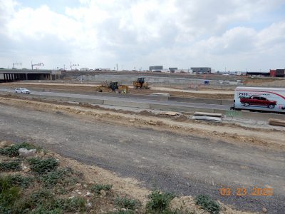Work on I-35W near Heritage Trace Pkwy. 