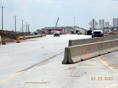 New northbound I-35W frontage road connecting Heritage Trace Pkwy. to Golden Triangle Blvd.