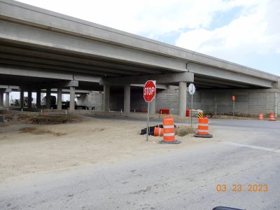 Work on Keller Hicks Rd. at I-35W 