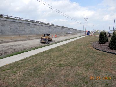 Work near Golden Triangle Blvd. 