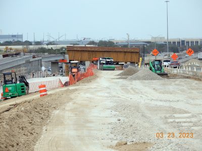 Work on I-35W between SH 170 and Westport Pkwy. 