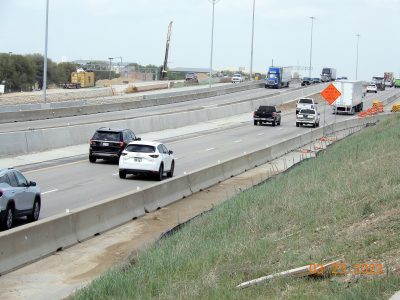 Work on I-35W between SH 170 and Westport Pkwy. 